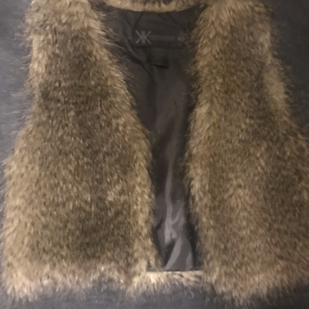 Kardashian Kollection fur vest